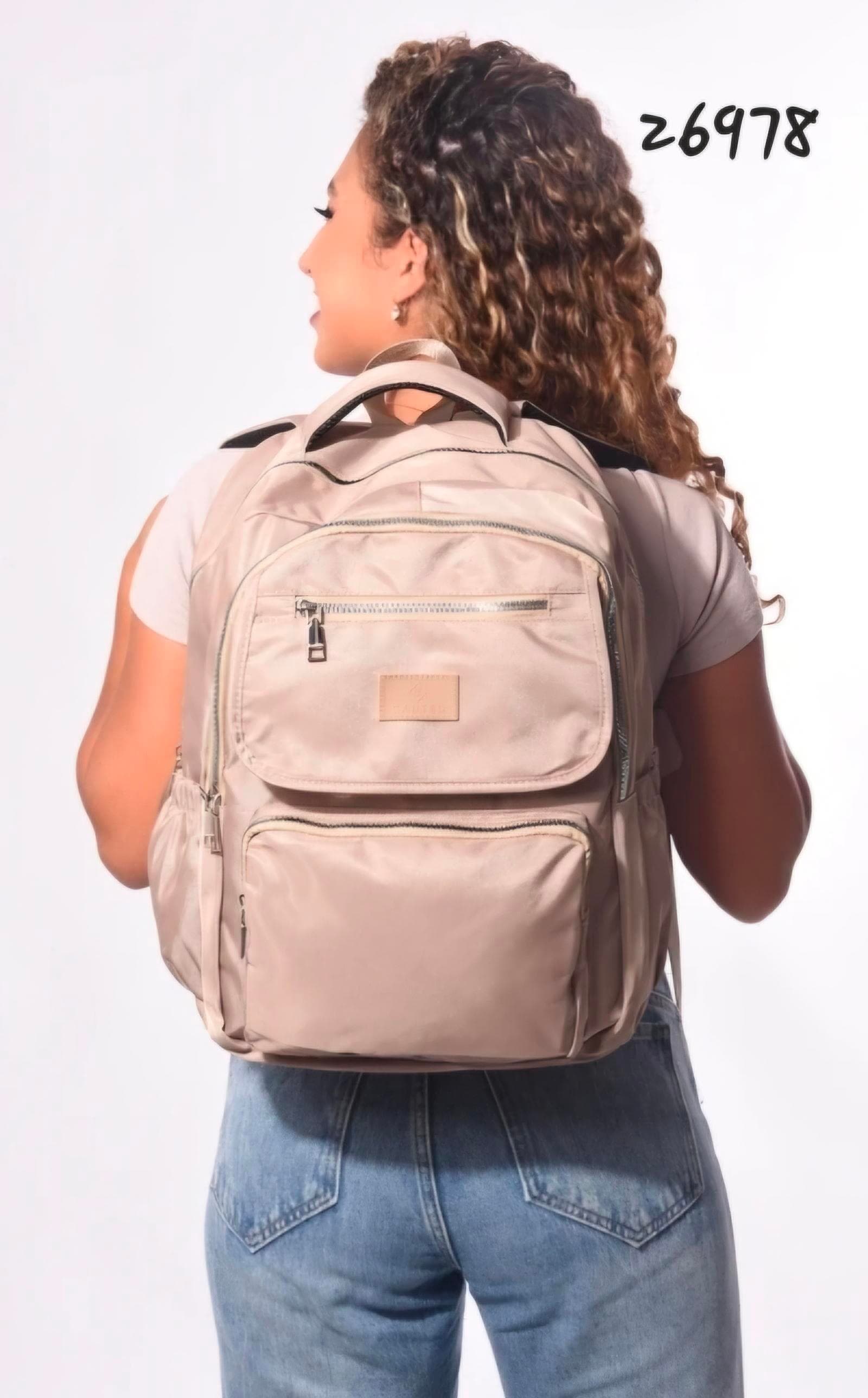 Mochila :45 X 30 X 16 Cm 4 Compartimientos Con Cierre