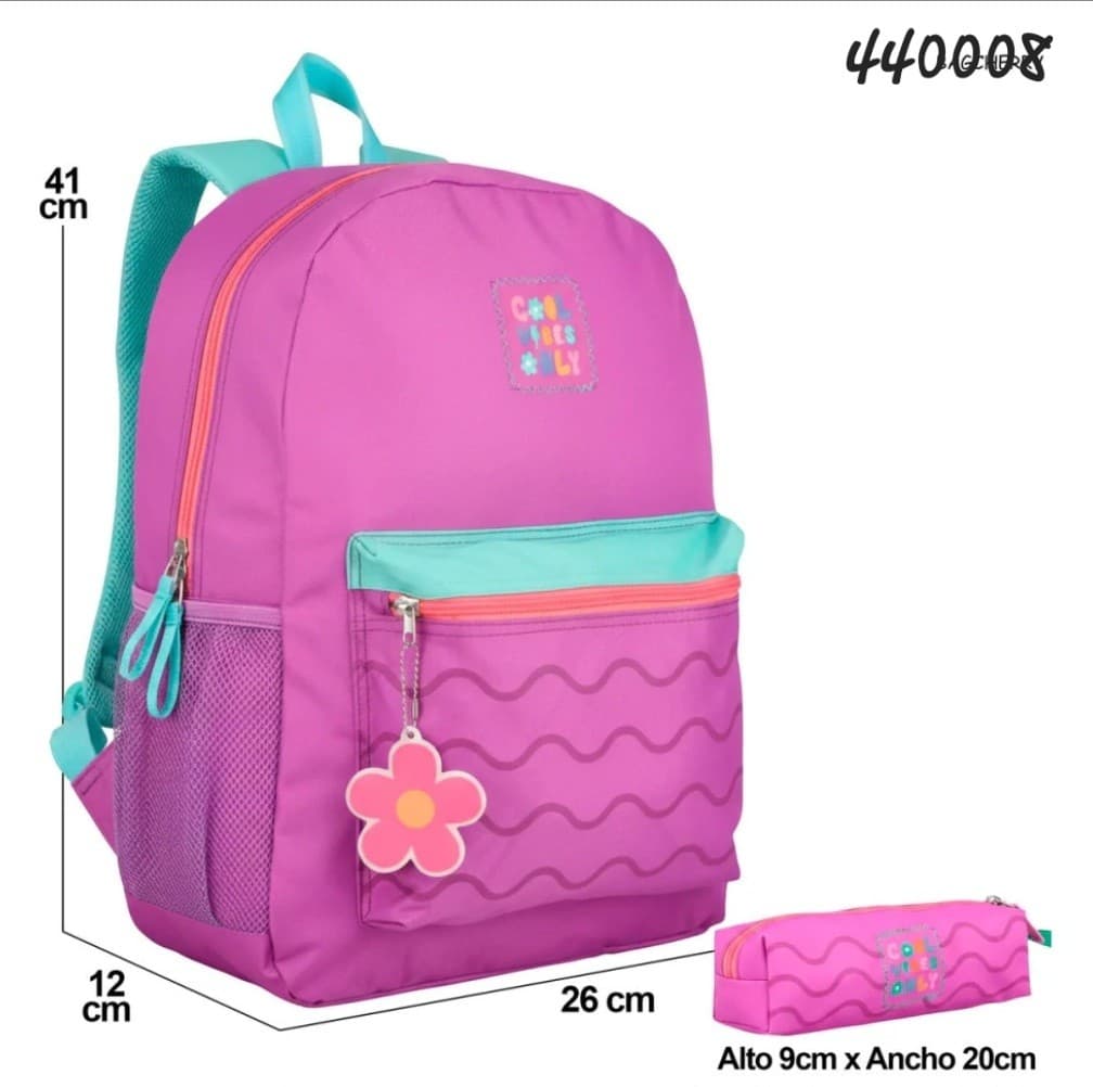 Mochila Combinada Con Cartuchera