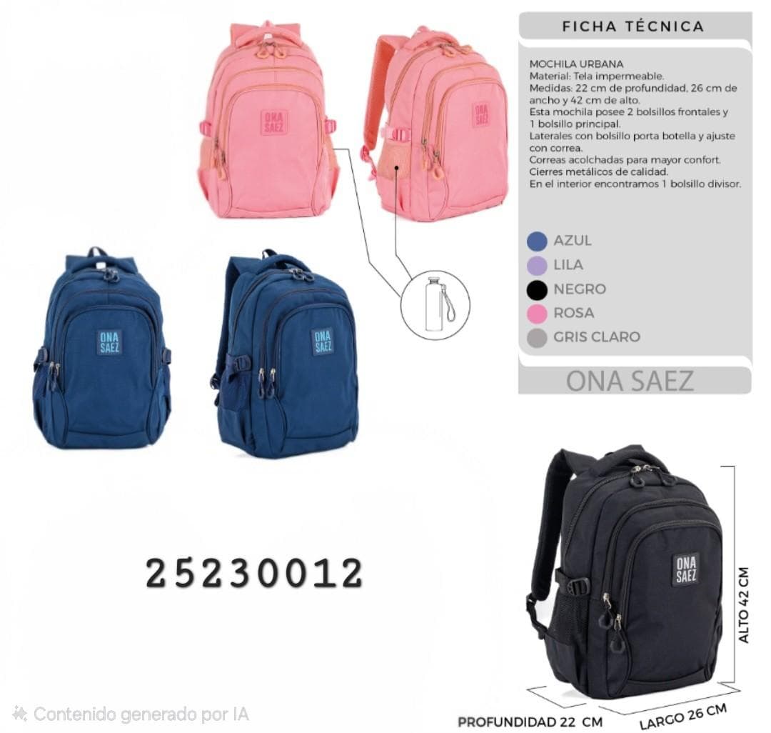 Mochila Ona Saez